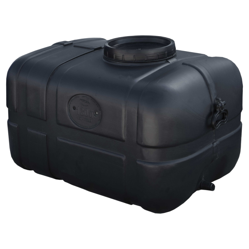 Бак 130 л прямокутний нехарчовий чорний Пласт Бак